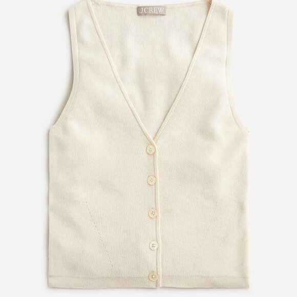 Jcrew Fitted button-up sweater vest - Picture 1 of 1